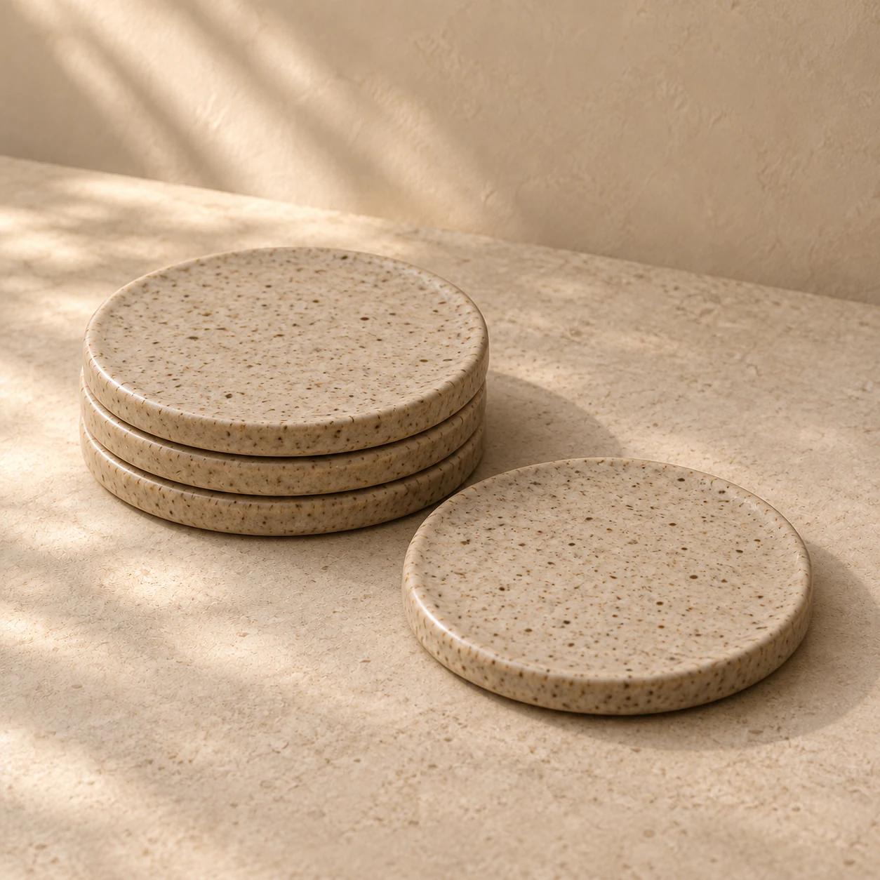 Quiet Clay Coaster Set